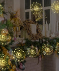 Copper Wire Firework Fairy Lights With Remote Control Waterproof 120 LED String For Indoor Outdoor Decor, glowing on mantelpiece