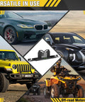 DIY Wheel Alignment Tool Kit With 2 Toe Alignment Plates, No Caliper Removal Required, SUV and car compatibility displayed