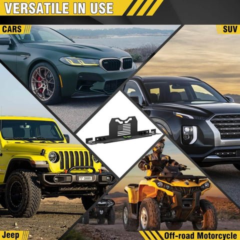 DIY Wheel Alignment Tool Kit With 2 Toe Alignment Plates, No Caliper Removal Required, SUV and car compatibility displayed