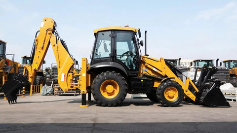 8 Ton Front End Loader And Backhoe Combo With Hydraulic Digging Arm For Construction Sites, Road Maintenance And Agriculture