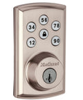 SmartCode 888 Smart Lock With Touchpad And Electronic Deadbolt Z Wave Plus SmartKey Security Remote Access From Your Phone Satin Nickel Finish