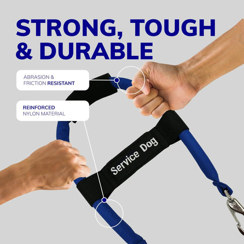 12 Inch Service Dog Handle Bridge Attachment For Harnesses Heavy Duty Nylon Webbing With Soft Neoprene Grip Adjustable Universal Pet Control Tool That Delivers Rock Solid Daily Walking Ease