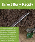 Close-up of 12 AWG 2 Conductor Landscape Lighting Wire For Low Voltage Direct Burial Outdoor Use 100ft UL Listed cable in soil