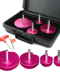 4 Piece Pipe Reamer Kit For PVC CPVC And ABS Piping With Reamers In One And A Half Inch, Two Inch, Three Inch And Four Inch