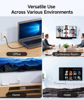 Image showcasing versatile use of Ten Slick Low Profile Keystone Wall Plates For Home Theater And Office Networking in various settings.