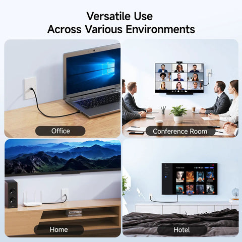Image showcasing versatile use of Ten Slick Low Profile Keystone Wall Plates For Home Theater And Office Networking in various settings.