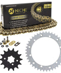 Drive Sprocket Chain Combo For Banshee 350 YFZ350 Front 14T Rear 41T 520V X Ring 104 Links Carbon Steel Sprockets, full kit view