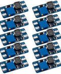 MT3608 Dope DC-DC Step Up Boost Converter Module Pack Of 10, 2V-24V Input To 5V-28V Adjustable Output, displayed front view