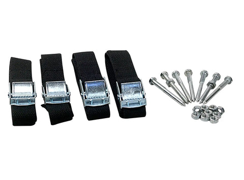 Four adjustable straps with heavy-duty buckles and 26 spikes for 6.8 Cm Lawn Aerator Spike Shoes