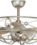 Boost Your Room Vibes With This Stylish Transitional Ceiling Fan Featuring Six Soft Lights Finished In Silver Mist Equipped With Smooth Smart Dimmable Control Perfectly Suited For Any Cozy Bedroom Or Living Area.