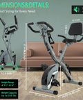 No Hassle Foldable Spin Bike For Home Gym Shredding Featuring dimensions 54.13 x 12.6 inches, 350 pound capacity, with a plush backrest.