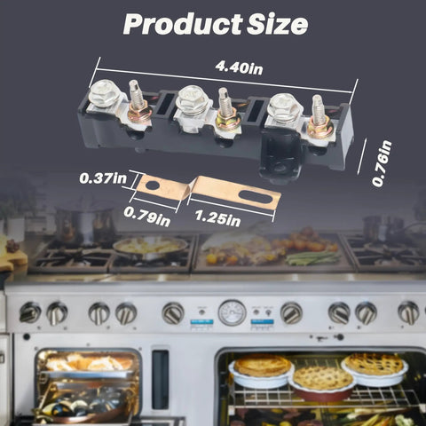 Terminal Block Kit Replacement For Stoves, Ranges, Cooktops, And Ovens Model 5303935271 Compatible With Electrolux, Gibson, Kelvinator, Kenmore, And Similar Appliances No Fuss Easy DIY Install Replaces AP4353768 1466751 75303935271 AH2333392 EA2, 4.40in