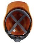 Interior view of Skullgard Style Safety Hard Hat With Fas Trac Ratchet Suspension Non Slotted Cap Phenolic Resin Construction