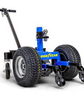 Goodyear Electric Trailer Dolly Super Duty Heavy 7500 Lbs Max Towing Capacity with sturdy blue frame and dual wheels.
