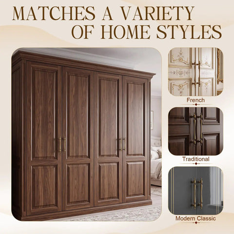 Heavy Duty Antique Brass Cabinet Hardware 20 Pack Sweet Vintage Looks Tough As Nails Brushed Drawer Pulls And Knobs on wardrobe.