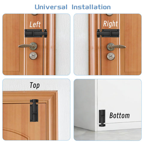Premium Heavy Duty Stainless Steel Slide Lock Latch Featuring Dead Stop Barrel Bolt Design for versatile universal installation on gates.