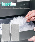 2 Pack Ice Maker Air Filter 040002435 Replacement For Manitowoc shown with ice cubes being scooped from machine