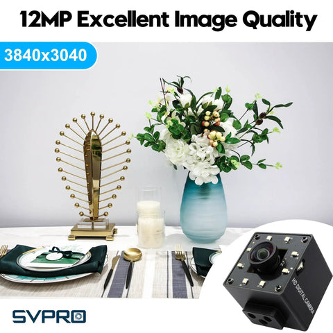 12MP USB Camera With Light For Crisp 4K Streaming And No Fuss Ultra Smooth 1080P 120fps Recording IMX577 Low Light Sensor