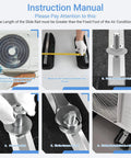 Instruction manual for installing Beefy Mini Split Floor Mount Base For Outdoor Air Conditioners 9,000-36,000 BTU.