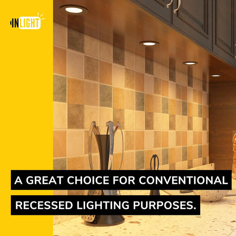 Slick 2.75 Inch LED Puck Lights 3 Pack Plug In Under Cabinet Lighting 3000K Soft White 420 Lumens Surface Mount For Kitchen Cabinets And Closets Gotta Love The Glow Easy Setup