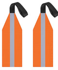 Orange Safety Travel Flag For Kayak And Canoe With Reflective Stripe And Durable Webbing Tow Kit High Visibility Warning Flag