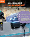 Keep Your Lawn Sharp Without Any Sweat Using This Heavy Duty Bench Grinder Featuring A Rock Solid 500 Watt Motor And Tough Ceramic Cutting Discs For High Lift Low Lift And Flat Mower Blades.