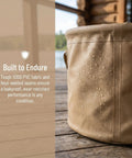 5 Gallon Collapsible Water Bucket With Handle Waterproof PVC Mesh Foldable Outdoor Container For Fishing Camping Hiking Travel