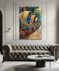 Fresh Bangladesh Rickshaw Wall Art Bringing Vibrant Bengali Folk Canvas Prints Framed 24 By 36 Inch Ready To Hang above elegant couch.