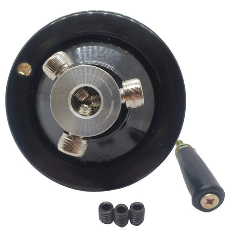 Four Inch Handwheel With Half Inch Bore Heavy Duty Crank Handle For Table Saw Wood Lathe Drill Press And Band Saw