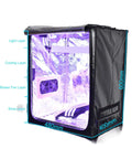 Powerful 2000W UV Light Box Curing Enclosure For Shoes And Resin, Large 48x40x60 Cm Chamber With Twin 120Mm Fans