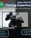 Dope Ambient TV Bias Lighting LED Backlight Strip for 41 to 59 Inch TVs enhances movie night viewing experience with richer colors.
