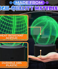 Lit Basketball Night Light For Kids Room With 3D LED Hoop Lamp In Seven Color Changing Modes Durable Acrylic Construction
