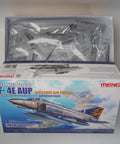 Box of McDonnell Douglas F 4E AUP Hellenic Air Force Model Kit in 1 48 Scale with premium photo etched parts and detailed exterior.