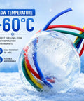 320 Ft High Heat Silicone Cable With Raw Copper Core Built Tough For Hot Rod Fixes And Ev Swaps Bends Without A Fight Tolerates Crazy Temps Up To Two Hundred Degrees Celsius Orange 50Mm2 in ice with frozen background