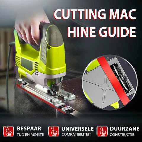 Adjustable Cutting Machine Base Guide For Precision Milling And Woodworking in use with aluminum circular saw