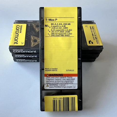 Boss Grade 160408-MM Turning Inserts T Max P For CNC Milling Box Of 10 Precision Carbide Inserts Packaging