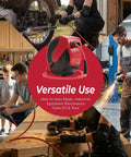 Hella Tough Retractable Air Hose Reel For Garage And Workshop 50 Foot Auto Rewind compressor line at 300 Psi mounted for versatile use.