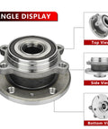 Front Wheel Bearing Hub Direct Replacement For Audi TT Quattro 08-12, A3 Quattro 06-13, Q3 Quattro 15-18, Volkswagen, top view