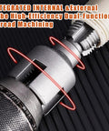 Close-up of 2 Piece Pipe Threader Kit With One Half And Three Quarter Inch Dies Electric Drill Compatible threading tool.