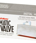Trough-O-Matic Stock Water Tank Float Valve With Aluminum Housing And Expansion Brackets A Real Workhorse For Plastic Or Metal Tanks Auto Water Level Control Flows Up To 245 GPH 20 To 50 PSI Accepts Standard Three Quarters Inch Garden Hose Made In USA, boxed