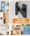 Sturdy 90 Degree Barn Door Lock Aluminum Alloy Security Flip Lock for barn, bedroom, fence and shed, versatile applications