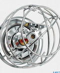 Slick Chrome Six Pack Fire Sprinkler Trim Rings For Ceilings Built Tough two piece rosette cover revealing polished chrome and interior mechanism.