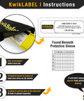 Rattler Combo Full Body Safety Harness label with ANSI rating, user inspection guide, and KwikSafety instructions for safety compliance.