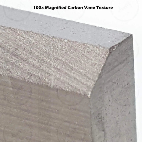 Close-up of textured edge in Carbon Vane Kit For Becker Pump 7 Piece Set Replacement Vanes 95x43x4mm OEM 90135200007