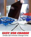 Hand Operated Scoot Drone For Kids And Adults With Hands Free Motion Sensor LED Indoor UFO Toy Rechargeable, charging via USB