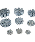 Killer Self Locking Threaded Insert Kit Metric Standard Wall 140 Piece Steel Fasteners assortment in various sizes for repairs.