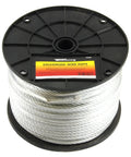 Heavy Duty Galvanized Wire Rope Aircraft Cable One Quarter Inch, 250 Feet, 7x19 Construction, 7000 Lb Break Strength on reel