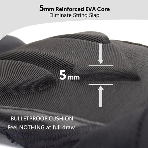 Close-up of 5mm reinforced EVA core on Cooling Archery Arm Guard Sleeve With Full Forearm Coverage For Right Or Left Hand.