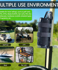 Magnetic Speaker Mount for Golf Carts Boats ATVs and UTVs attaches to a golf cart in outdoor setting, showcasing versatility.