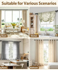 Adjustable Black Curtain Rod From 32 To 144 Inches Heavy Duty 1 Inch Curtain Rods For Windows in various room settings